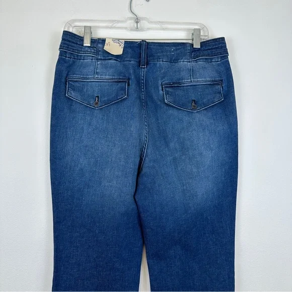 ANTHROPOLOGIE Pilcro Polished Mid-Rise Bootcut Jeans Women’s Size 31 Medium Wash - Picture 10 of 17